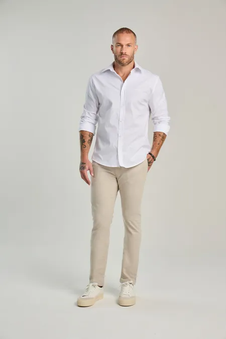 Camisa Monaco Masculina Bássica Manga Longa Osmoze